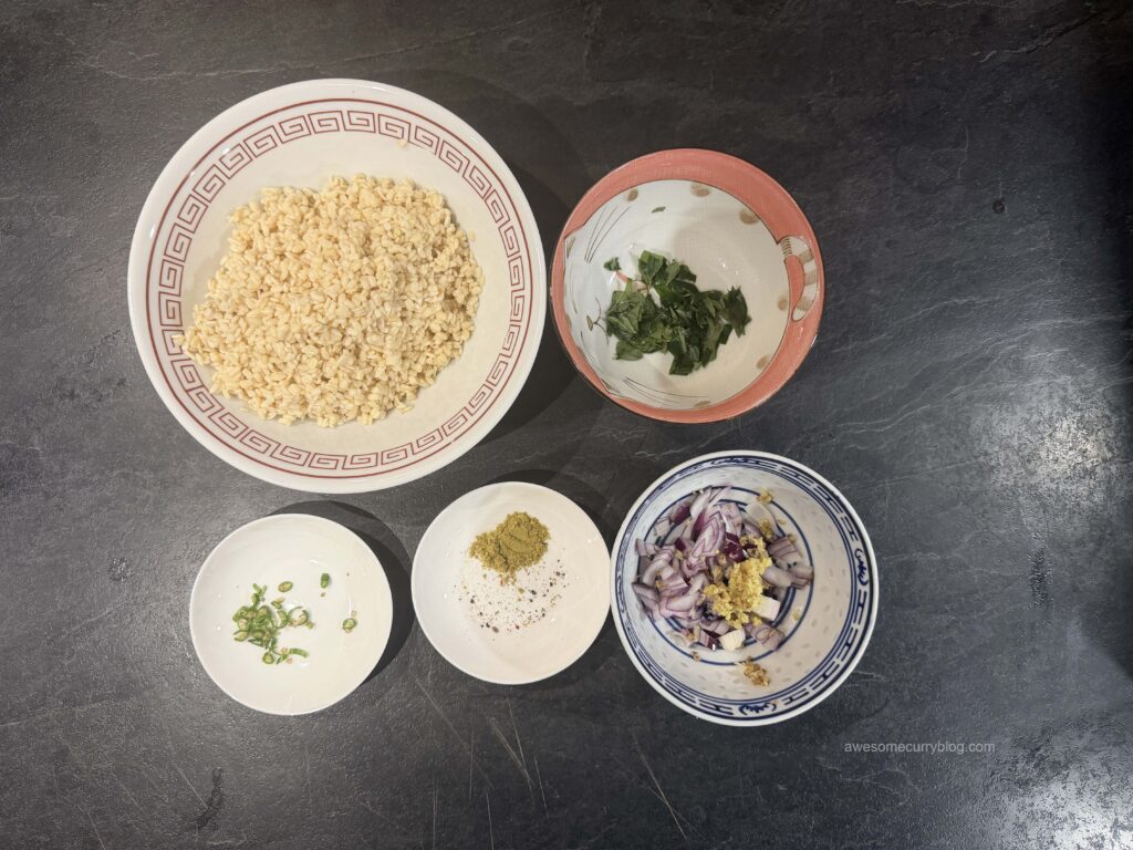 ингредиенты для приготовления пончиков medhu vada