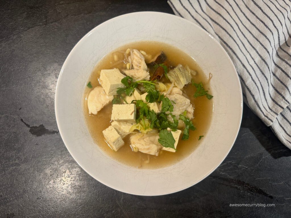 суп из рыбы и тофу в китайском стиле