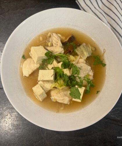 суп из рыбы и тофу в китайском стиле
