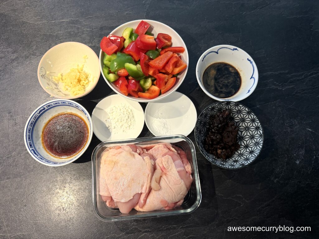 стир фрай из курицы с черными бобами - ингредиенты для блюда