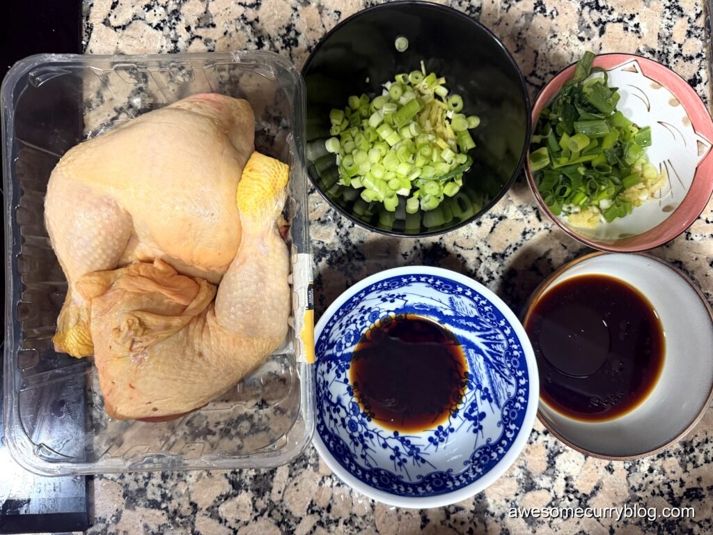 ингредиенты для приготовления курицы по-китайски на пару